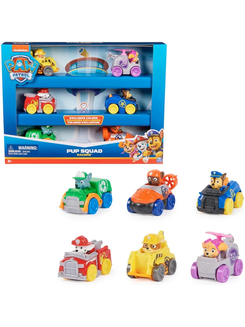 Coffret 6 voitures PUP Squad - Pat Patrouille