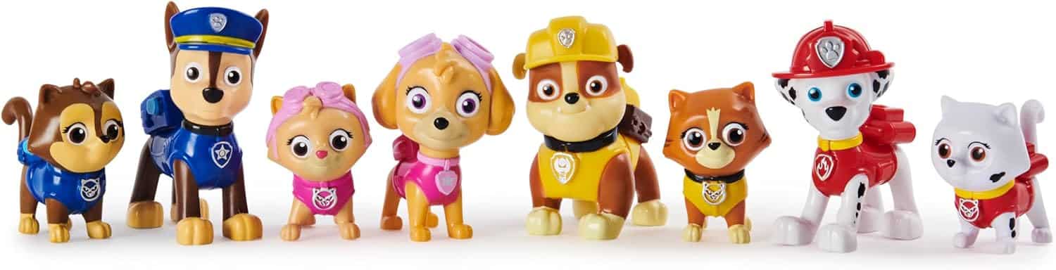 Coffret 8 Figurines Chiots Et Chatons la Pat' Patrouille – Image 3