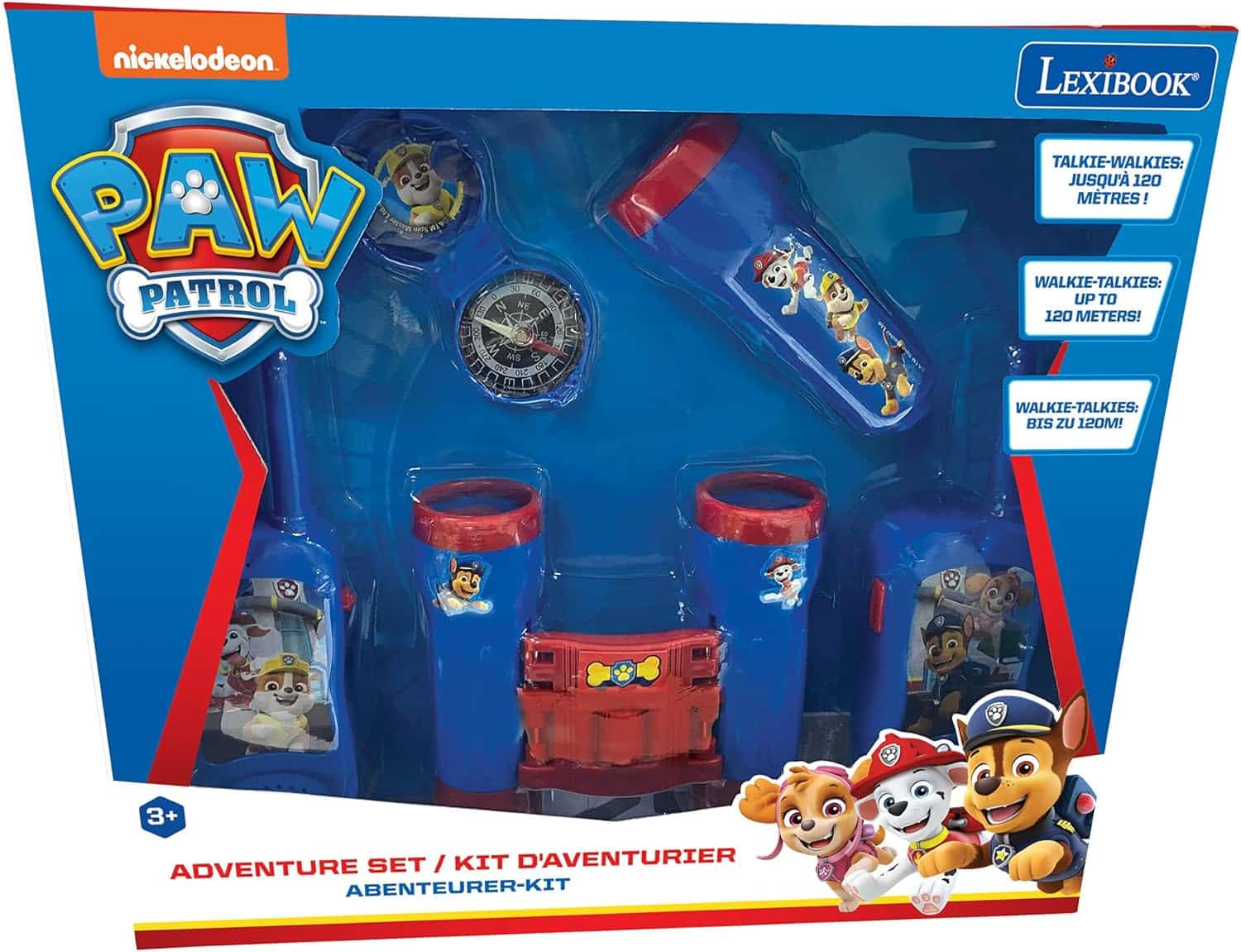 Set d'aventurier la Pat Patrouille pour Enfant, Talkies-Walkies, Jumelles, Lampe – Image 2