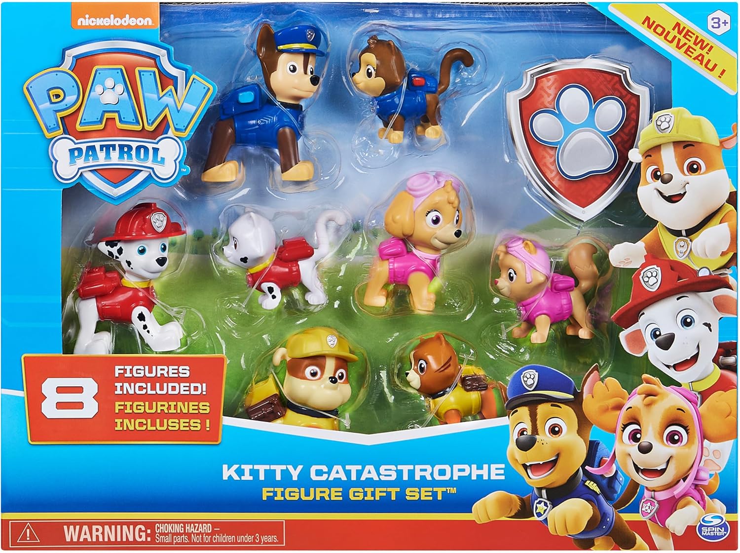Coffret 8 Figurines Chiots Et Chatons la Pat' Patrouille