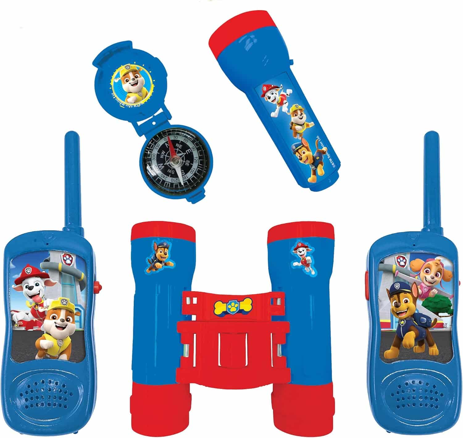 Set d'aventurier la Pat Patrouille pour Enfant, Talkies-Walkies, Jumelles, Lampe
