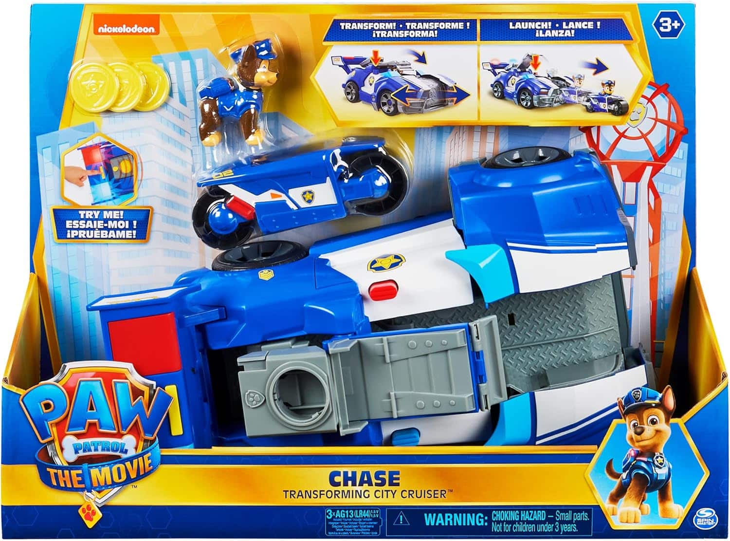 chase moto la pat patrouille avec voiture grande taille jouet enfant