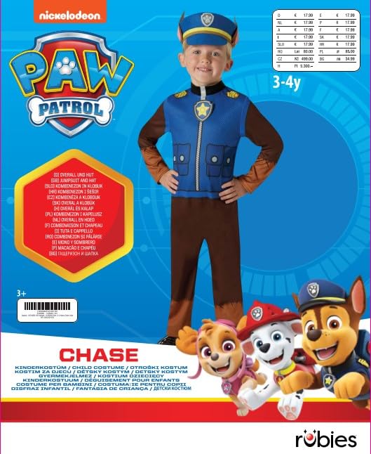 Déguisement Pat'Patrouille Chase - Combinaison et chapeau 2-3 ans – Image 5