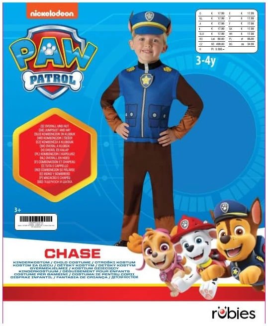 Déguisement Pat'Patrouille Chase - Combinaison et chapeau 2-3 ans – Image 5