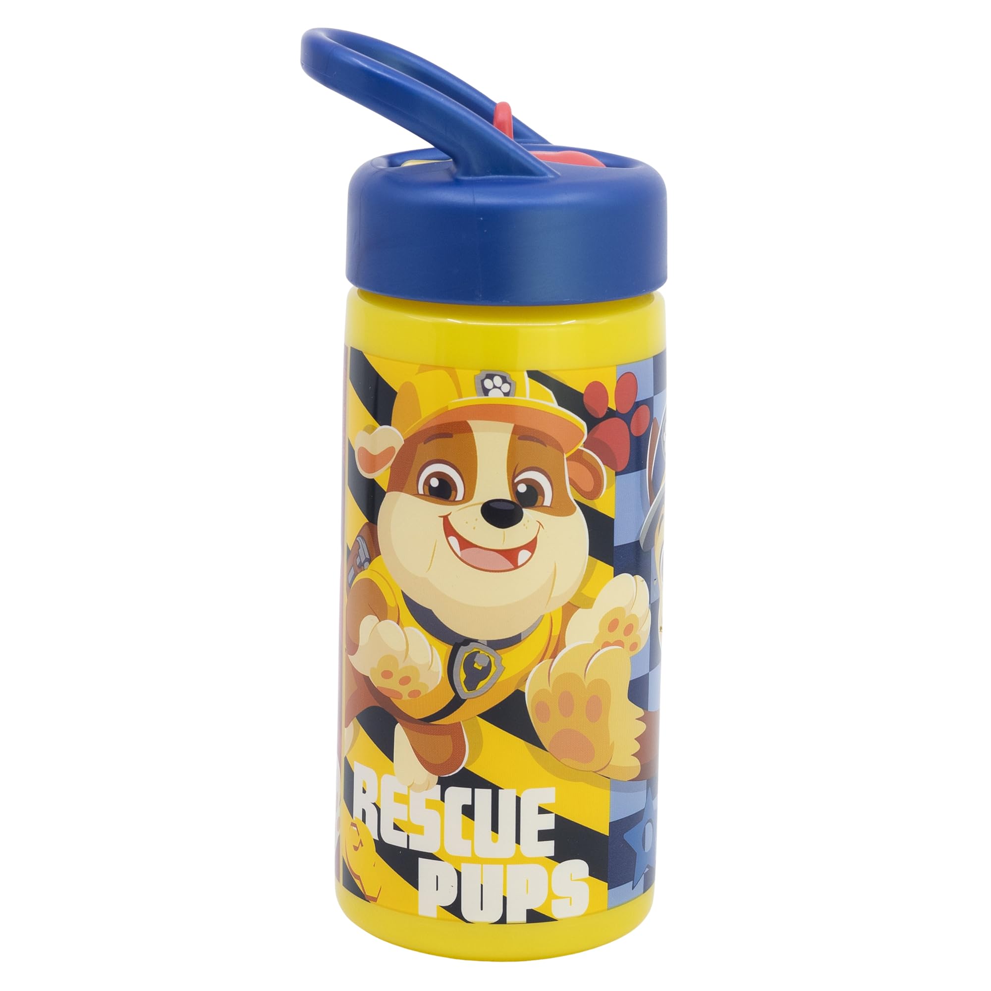 Bouteille d'eau Pat'Patrouille avec paille et poignée, 410 ml – Image 2