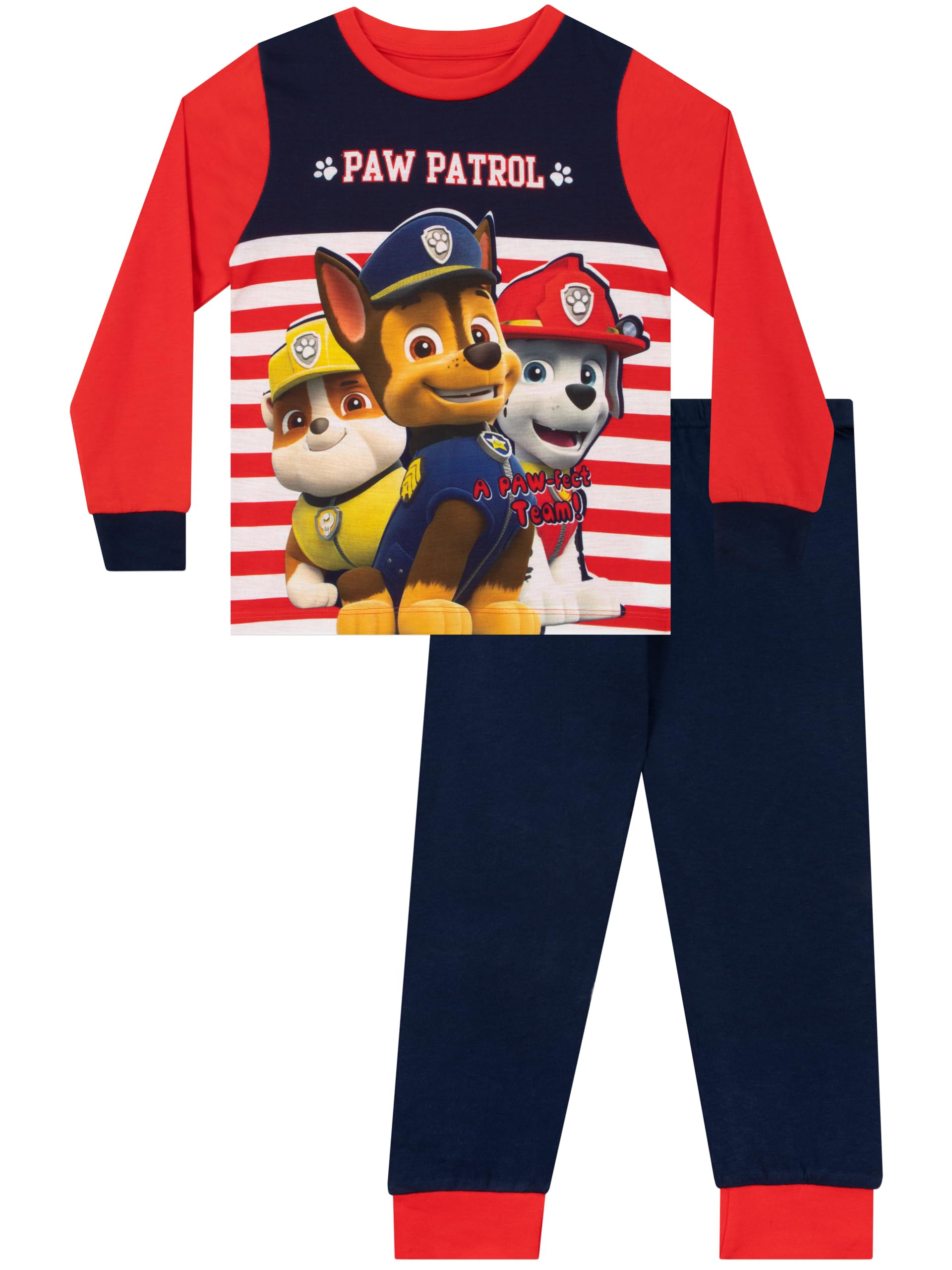 Pyjama Pat'Patrouille Chase Marcus Ruben Manches Longues Garçon