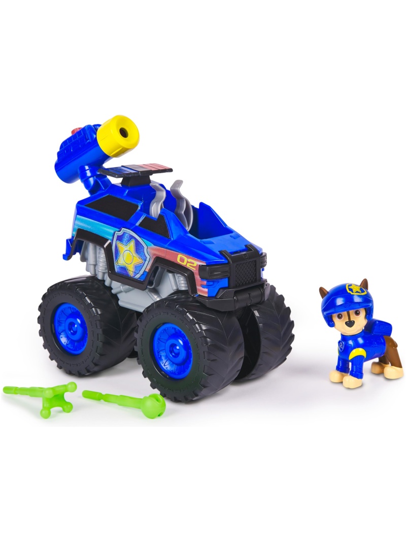 Véhicule Figurine Chase Rescue Wheels Pat'Patrouille - Voiture à Collectionner avec 2 Projectiles