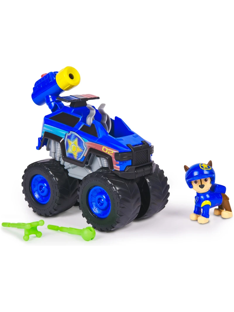 Véhicule Figurine Chase Rescue Wheels Pat'Patrouille - Voiture à Collectionner avec 2 Projectiles
