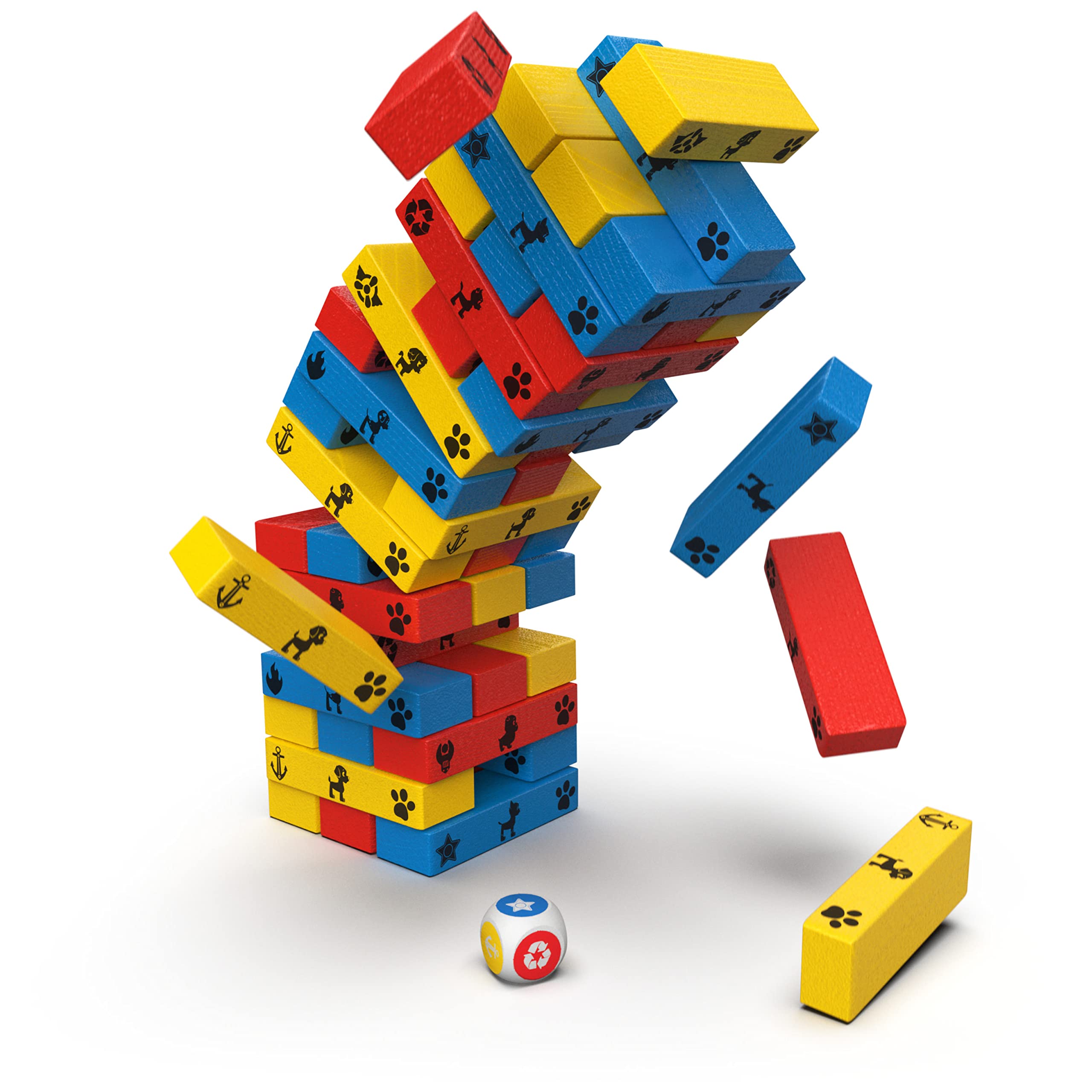 Jeu de société Pat'Patrouille Tour Infernale - 48 blocs et 1 dé – Image 3