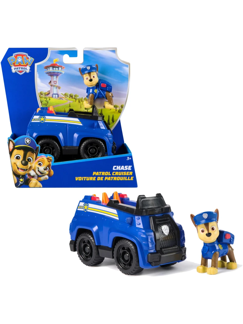 Véhicule Figurine Pat'Patrouille Chase - Voiture à Collectionner