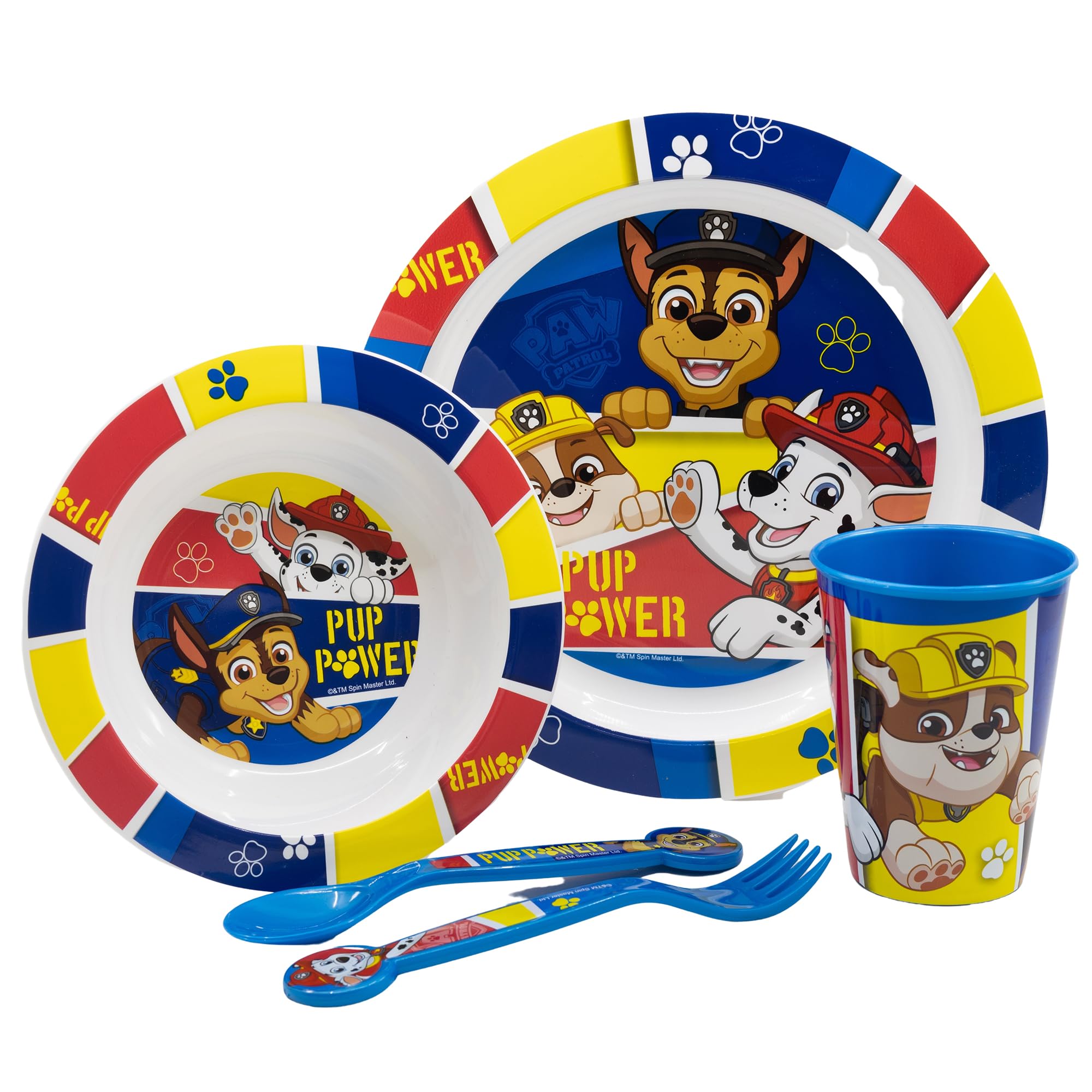 Set de table 5 pièces Pat'Patrouille Pup Power