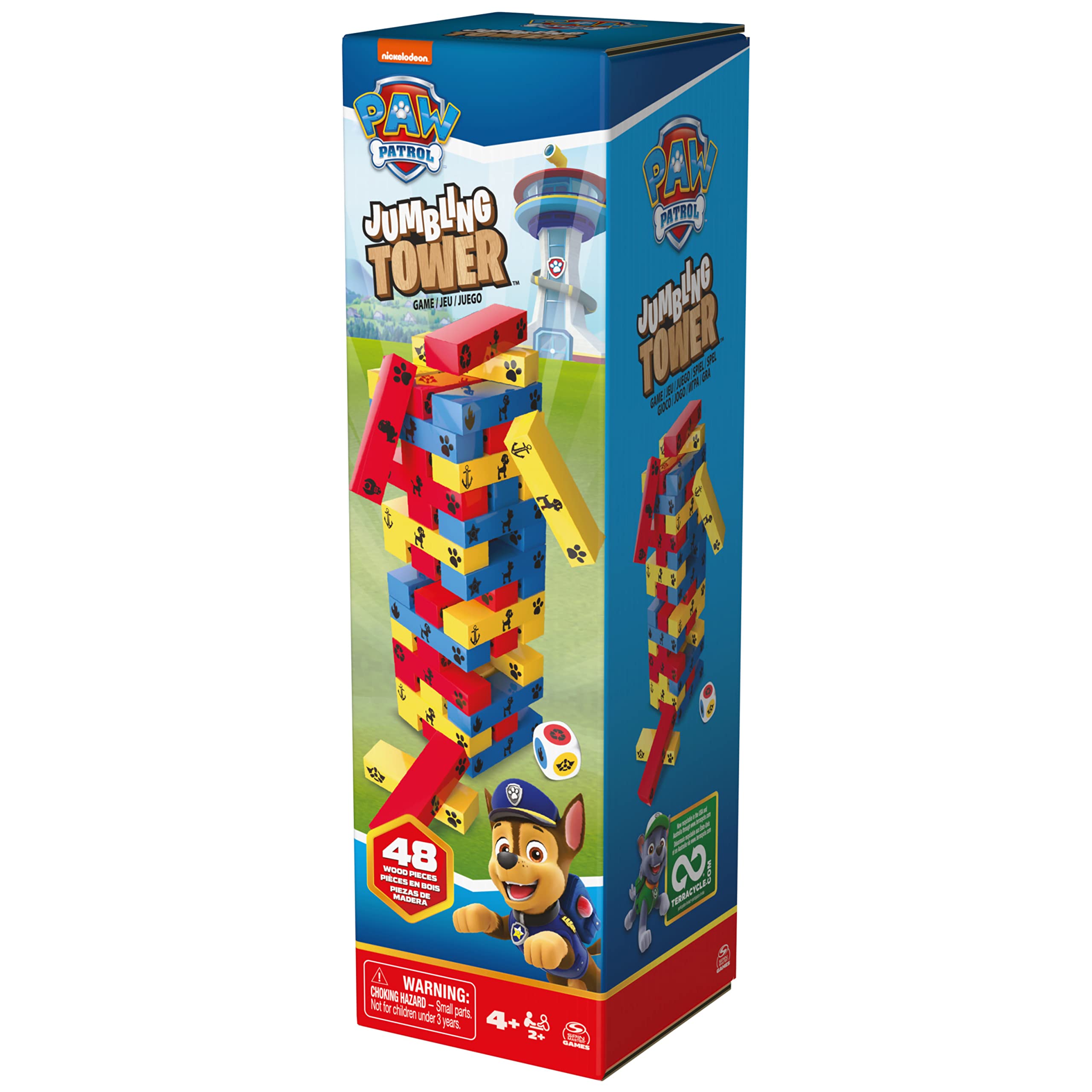 Jeu de société Pat'Patrouille Tour Infernale - 48 blocs et 1 dé – Image 4