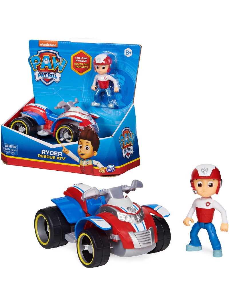 Véhicule + Figurine Ryder Pat'Patrouille - Quad 15 cm avec Figurine à Collectionner
