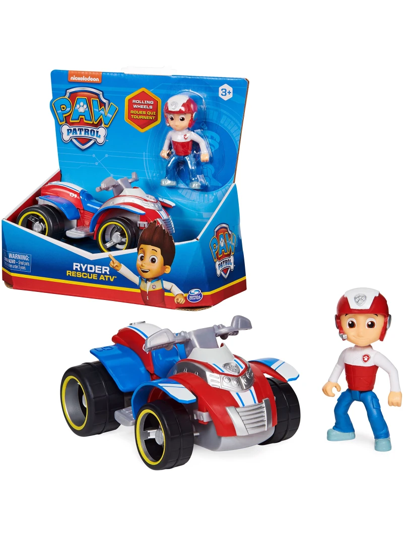 Véhicule + Figurine Ryder Pat'Patrouille - Quad 15 cm avec Figurine à Collectionner