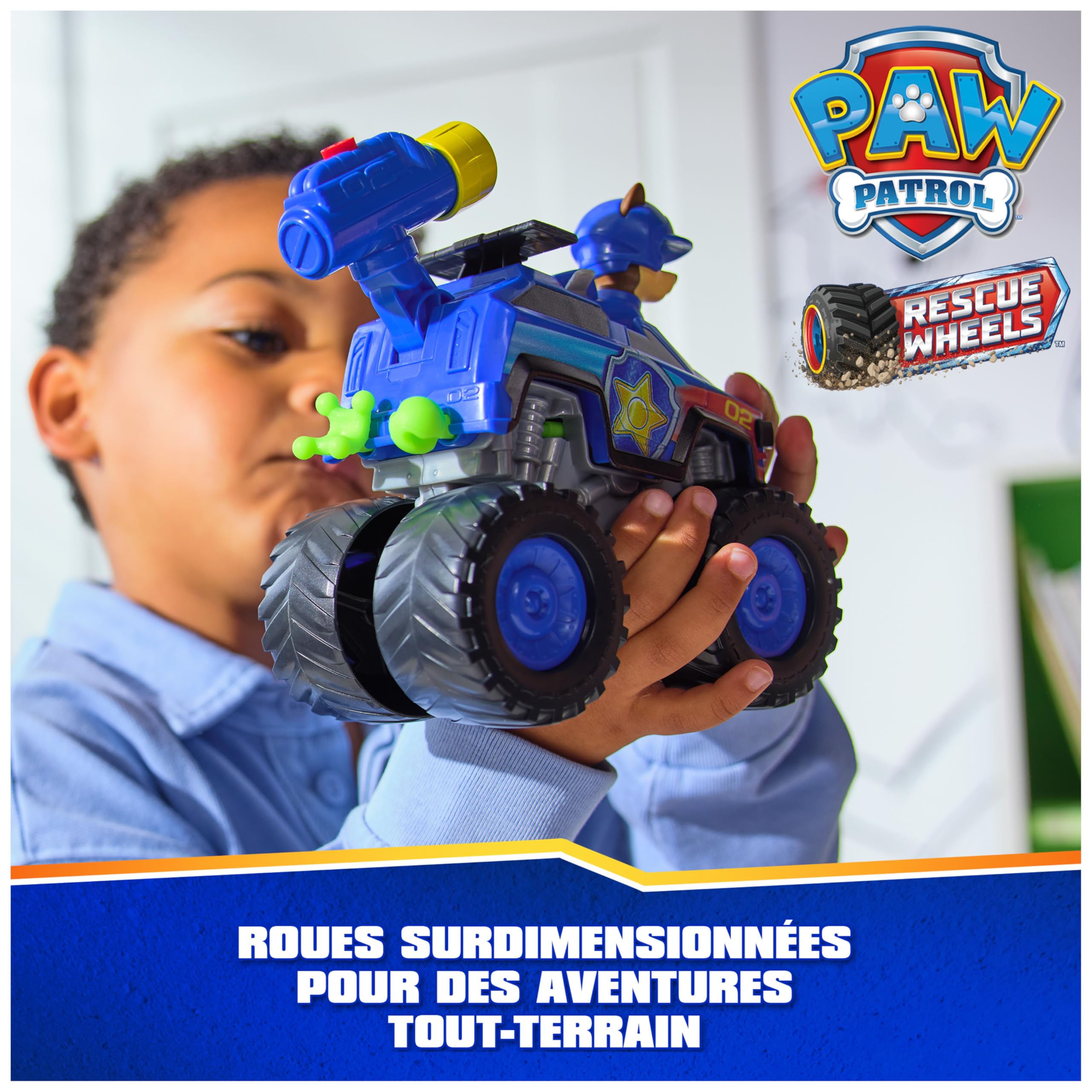 Véhicule Figurine Chase Rescue Wheels Pat'Patrouille - Voiture à Collectionner avec 2 Projectiles – Image 3
