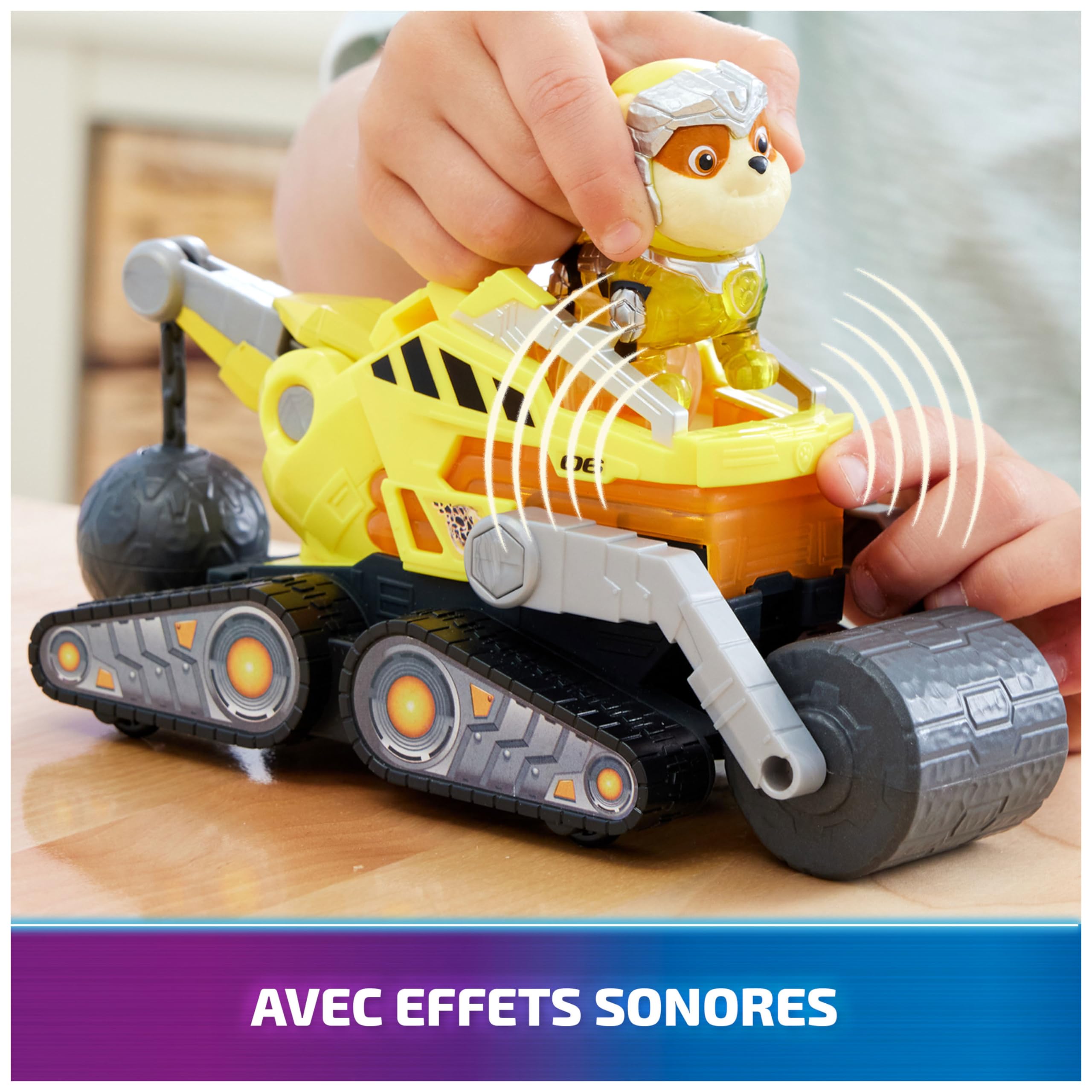 Véhicule + Figurine Ruben du Film Pat'Patrouille - Voiture à Collectionner avec Sons et Lumières – Image 6