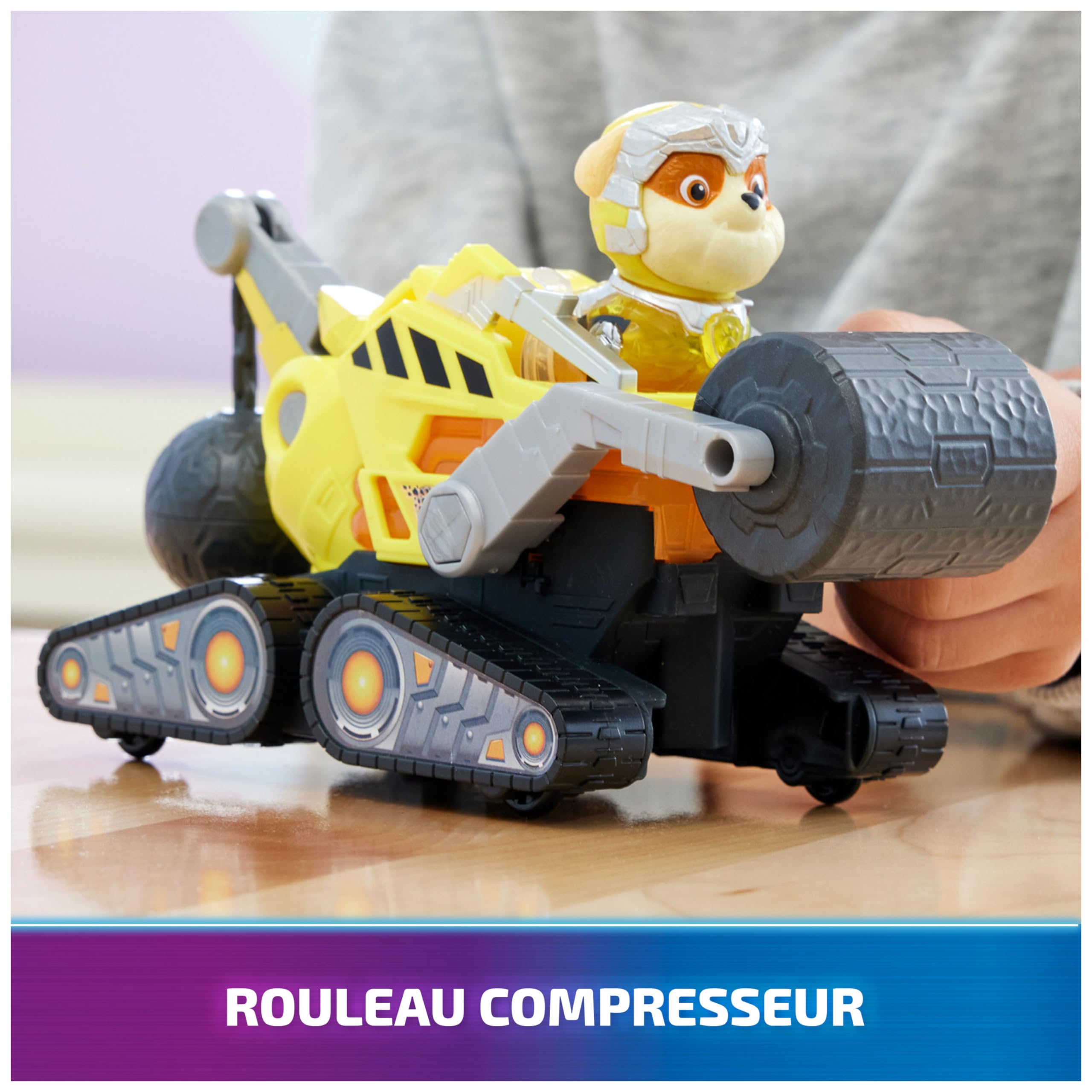 Véhicule + Figurine Ruben du Film Pat'Patrouille - Voiture à Collectionner avec Sons et Lumières – Image 3