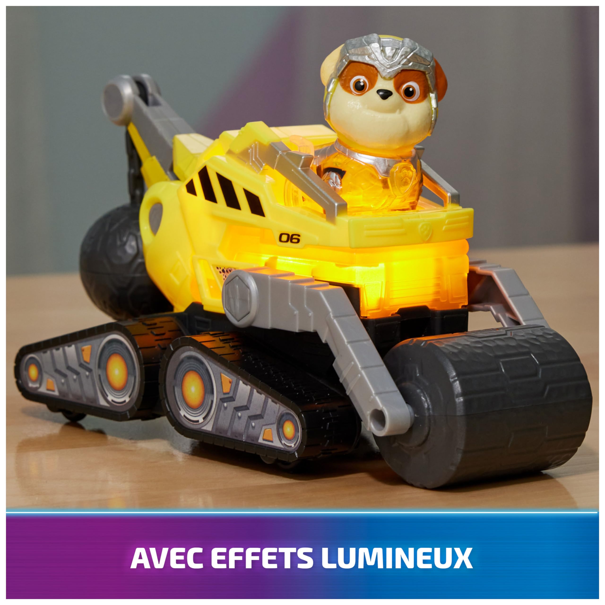 Véhicule + Figurine Ruben du Film Pat'Patrouille - Voiture à Collectionner avec Sons et Lumières – Image 5