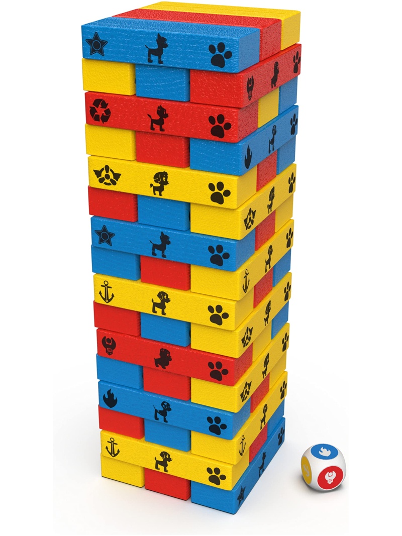 Jeu de société Pat'Patrouille Tour Infernale - 48 blocs et 1 dé