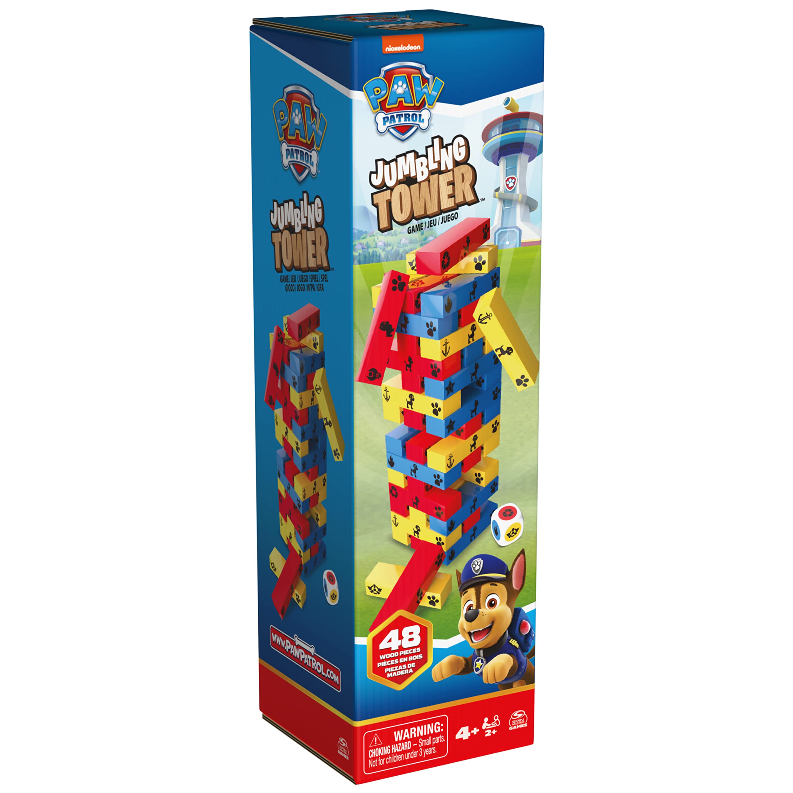 Jeu de société Pat'Patrouille Tour Infernale - 48 blocs et 1 dé – Image 2