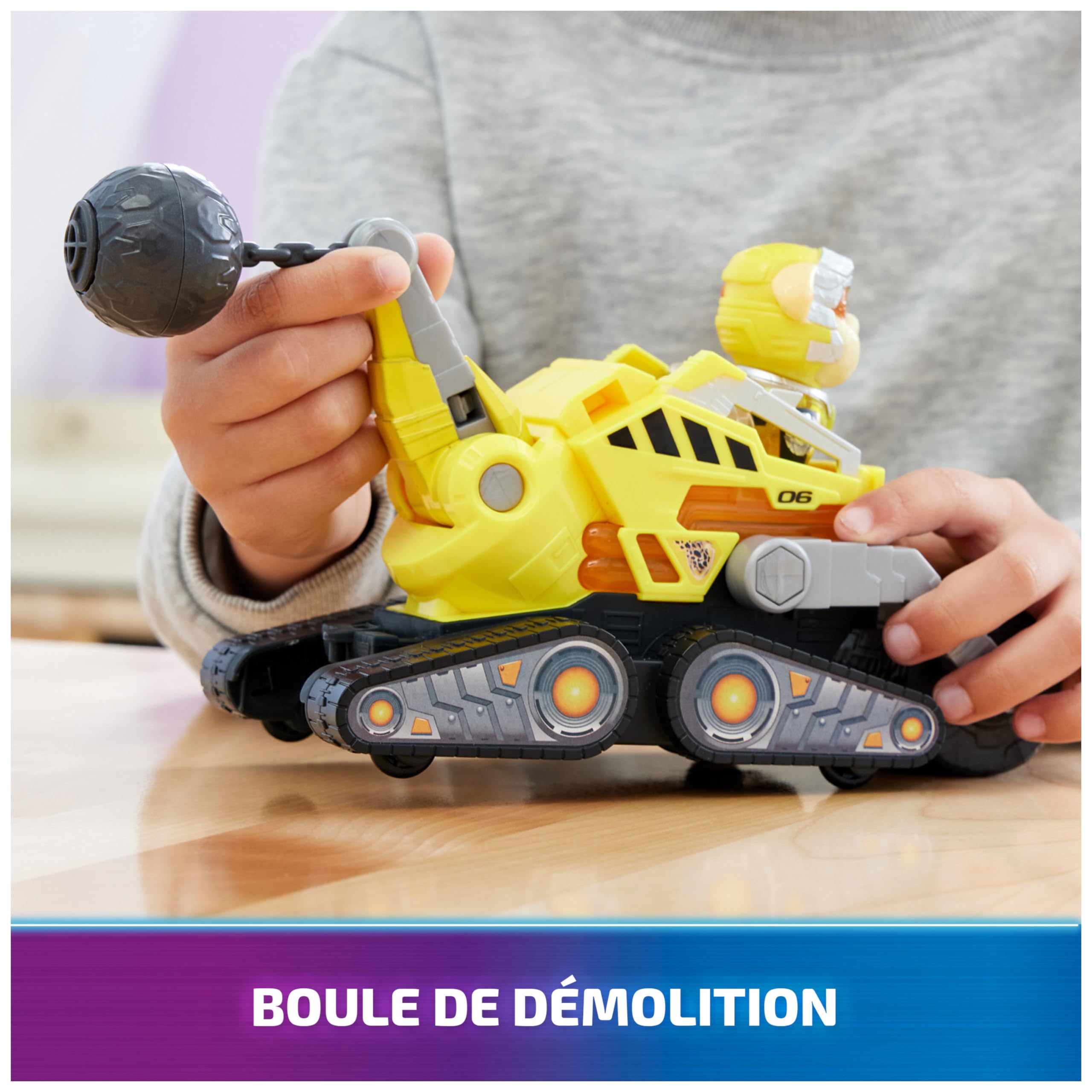 Véhicule + Figurine Ruben du Film Pat'Patrouille - Voiture à Collectionner avec Sons et Lumières – Image 4