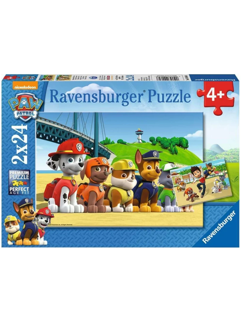 Puzzle Pat'Patrouille 2x24 pièces Chiens héroïques