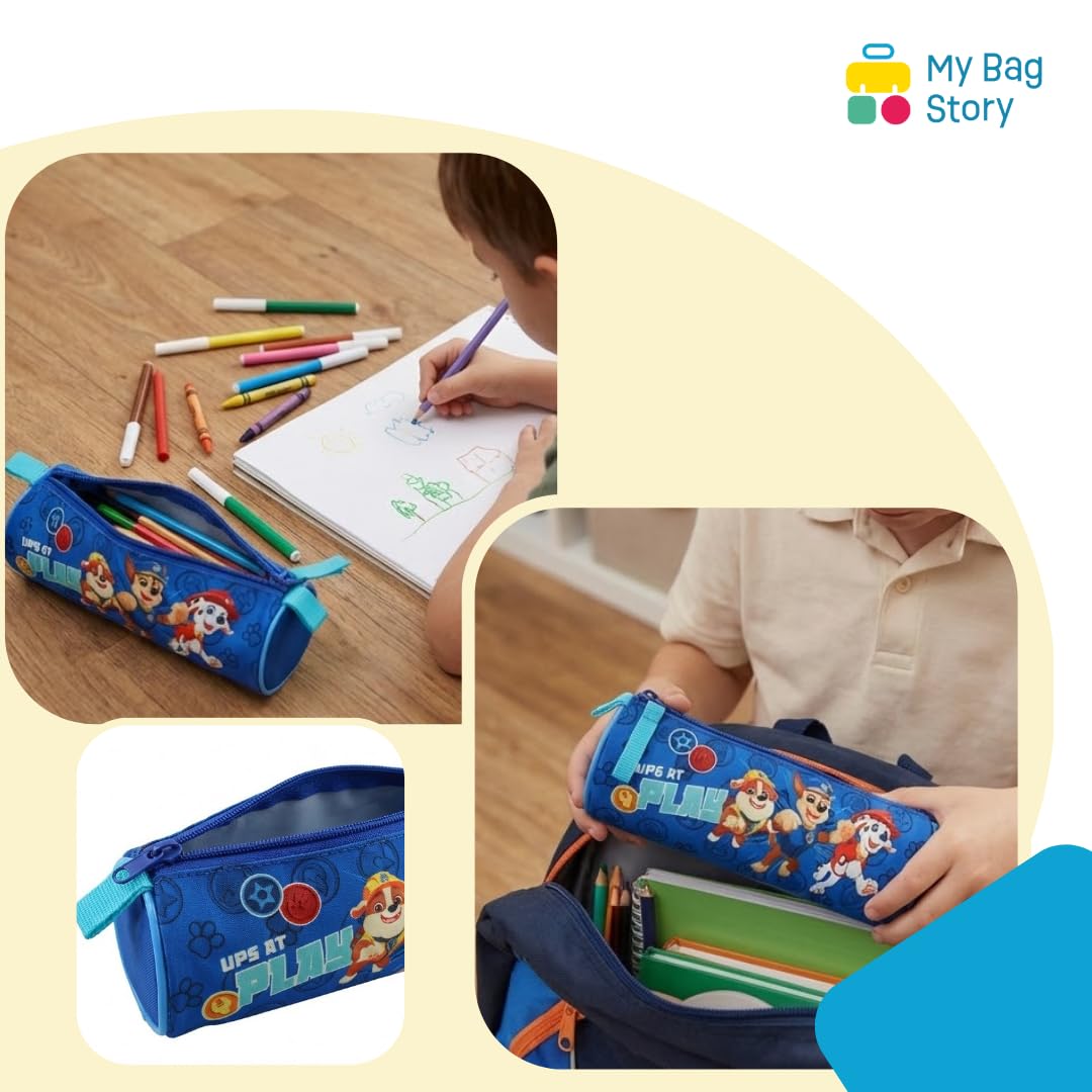 Trousse Scolaire Pat'Patrouille Héros en Mission - Ronde Bleue avec Chase, Marcus et Ruben – Image 3