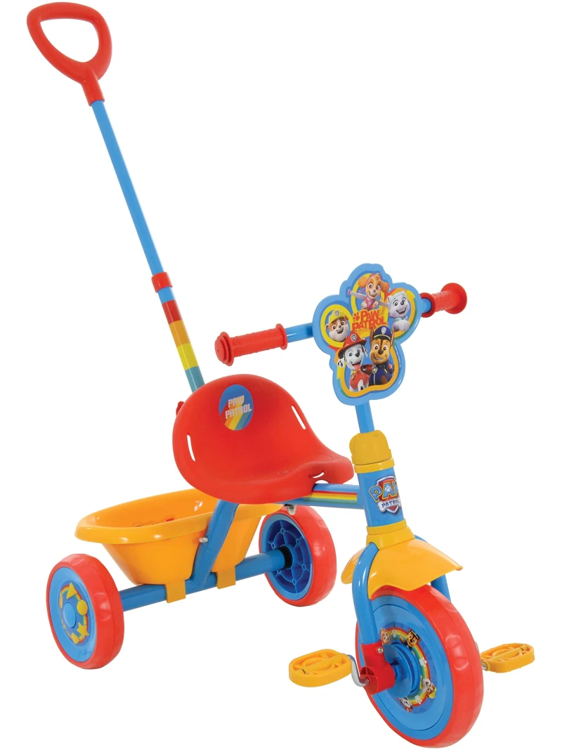 Tricycle Pat'Patrouille avec poignée réglable et rangement