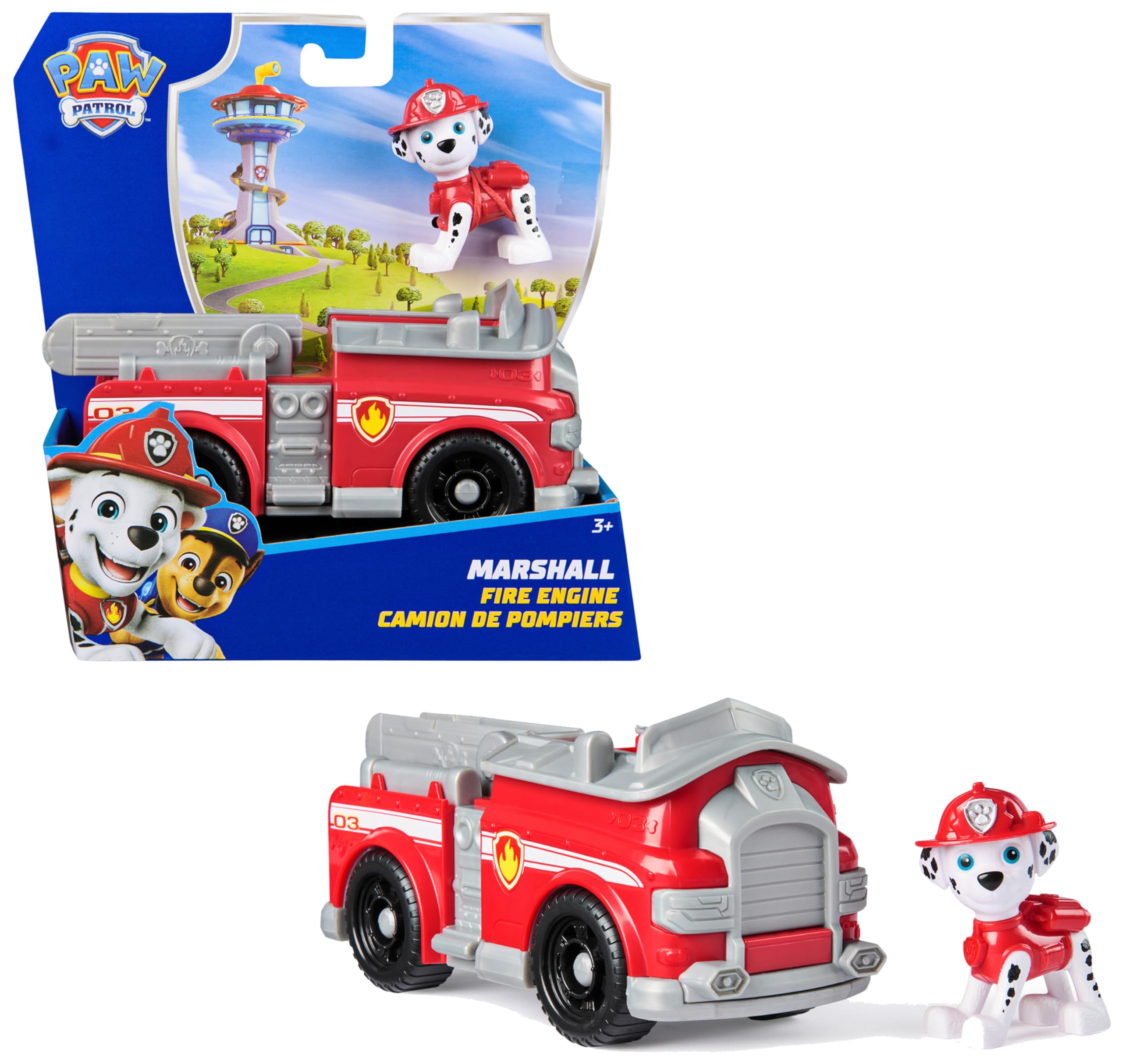Véhicule Figurine Pat'Patrouille Marcus - Voiture à Collectionner