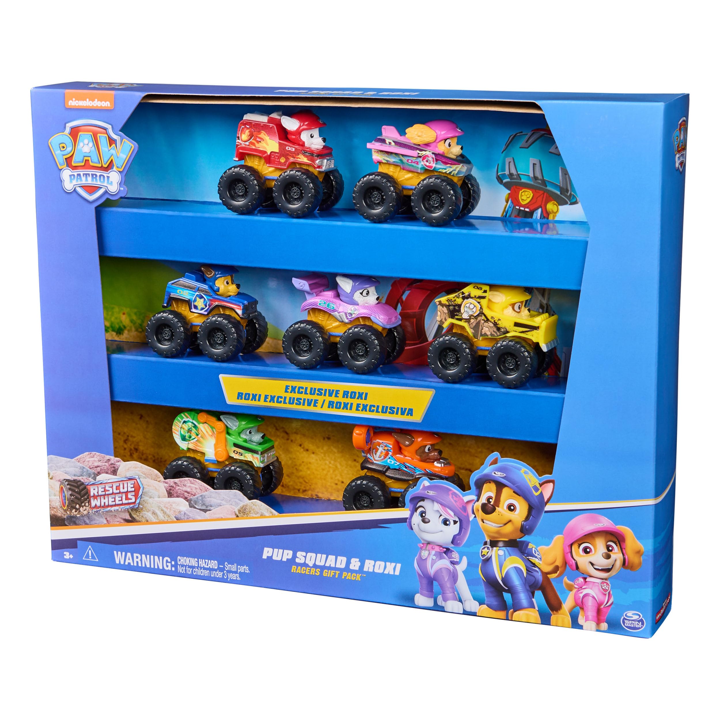 Pack 7 Voitures Pup Squad Racers Pat'Patrouille Chase, Marcus, Stella, Ruben, Rocky, Zuma et Roxi – Image 2