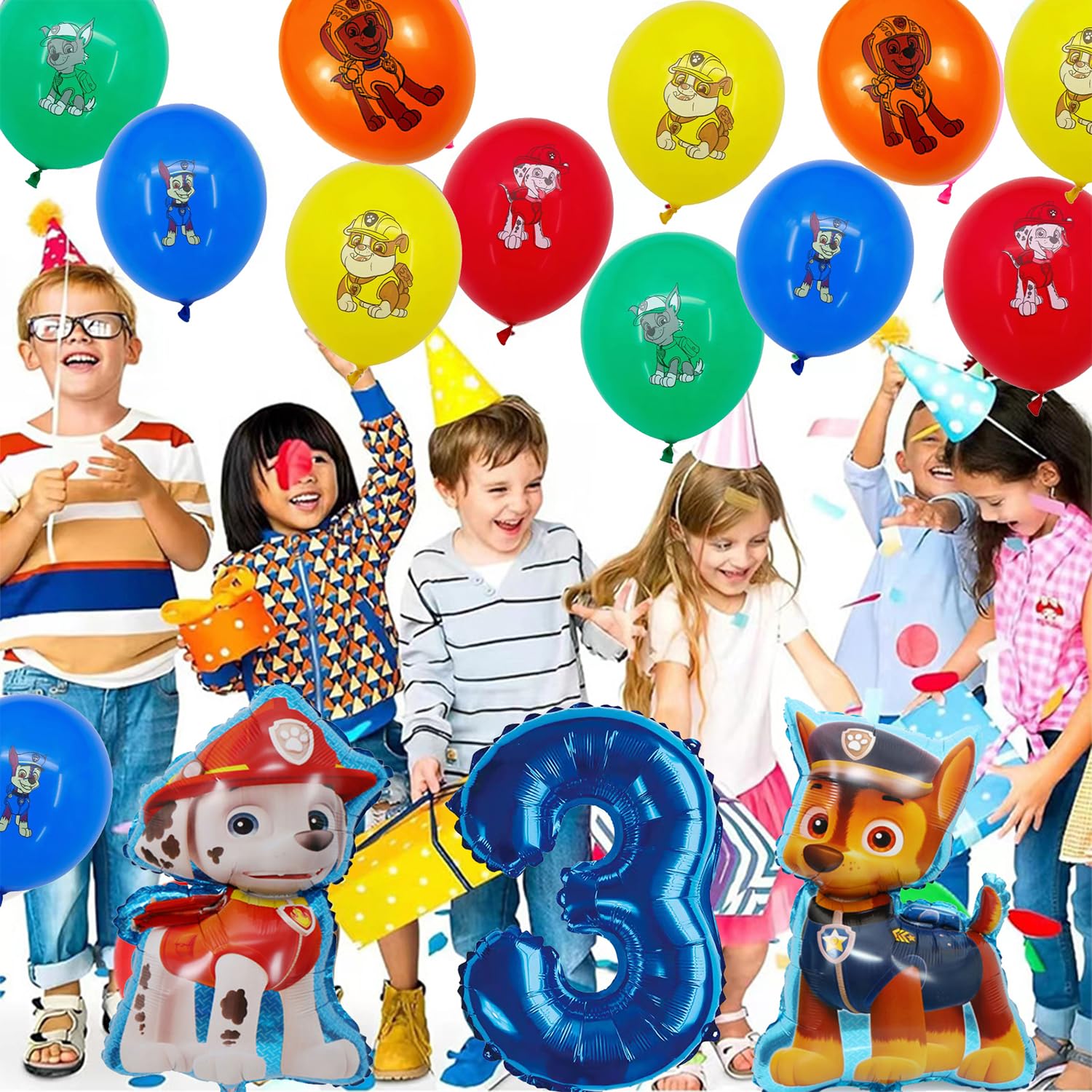 Kit Décoration Anniversaire Pat'Patrouille 3 Ans Garçon Bannière et Cupcake Toppers – Image 6