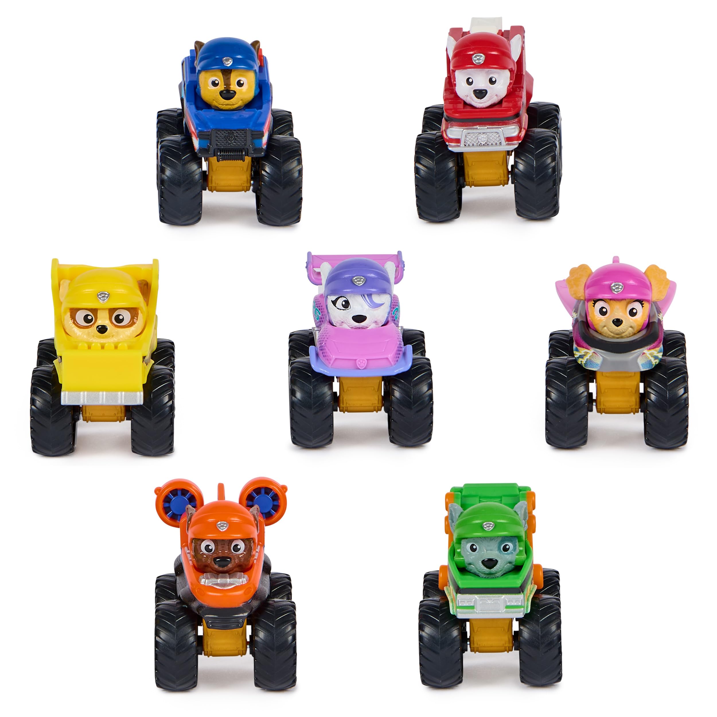 Pack 7 Voitures Pup Squad Racers Pat'Patrouille Chase, Marcus, Stella, Ruben, Rocky, Zuma et Roxi – Image 4
