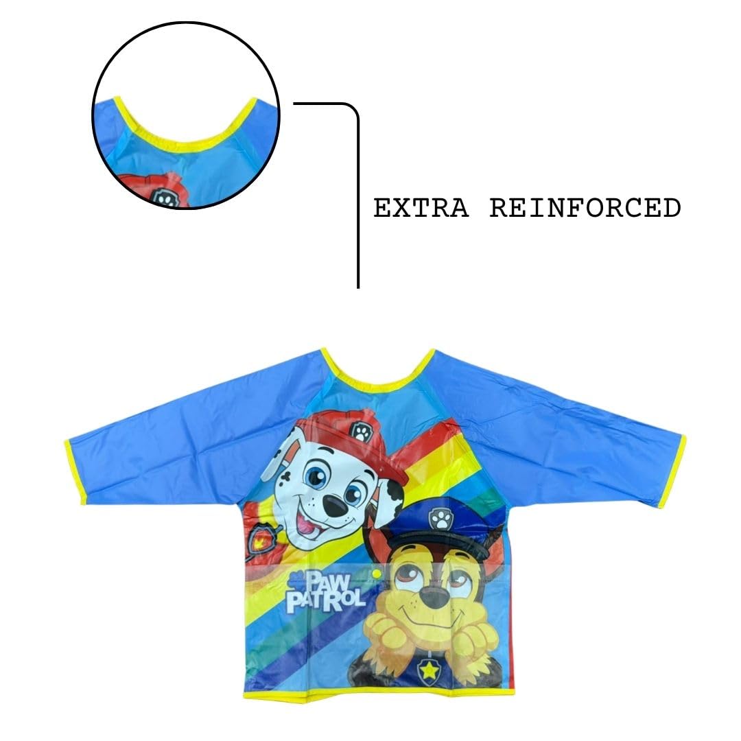 Tablier de Peinture Pat'Patrouille pour Enfant 2-4 Ans, Blouse Imperméable PVC avec Poche – Image 3