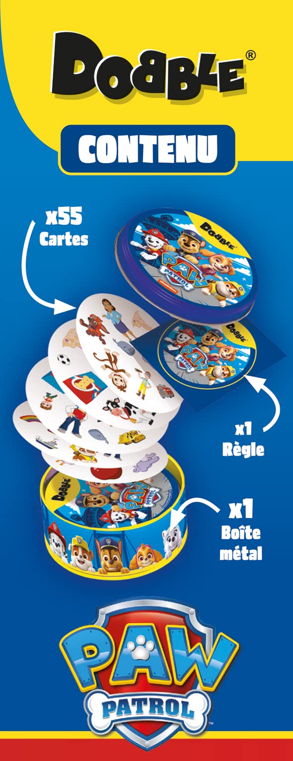 Jeu de société Dobble Pat'Patrouille pour enfants dès 6 ans – Image 3