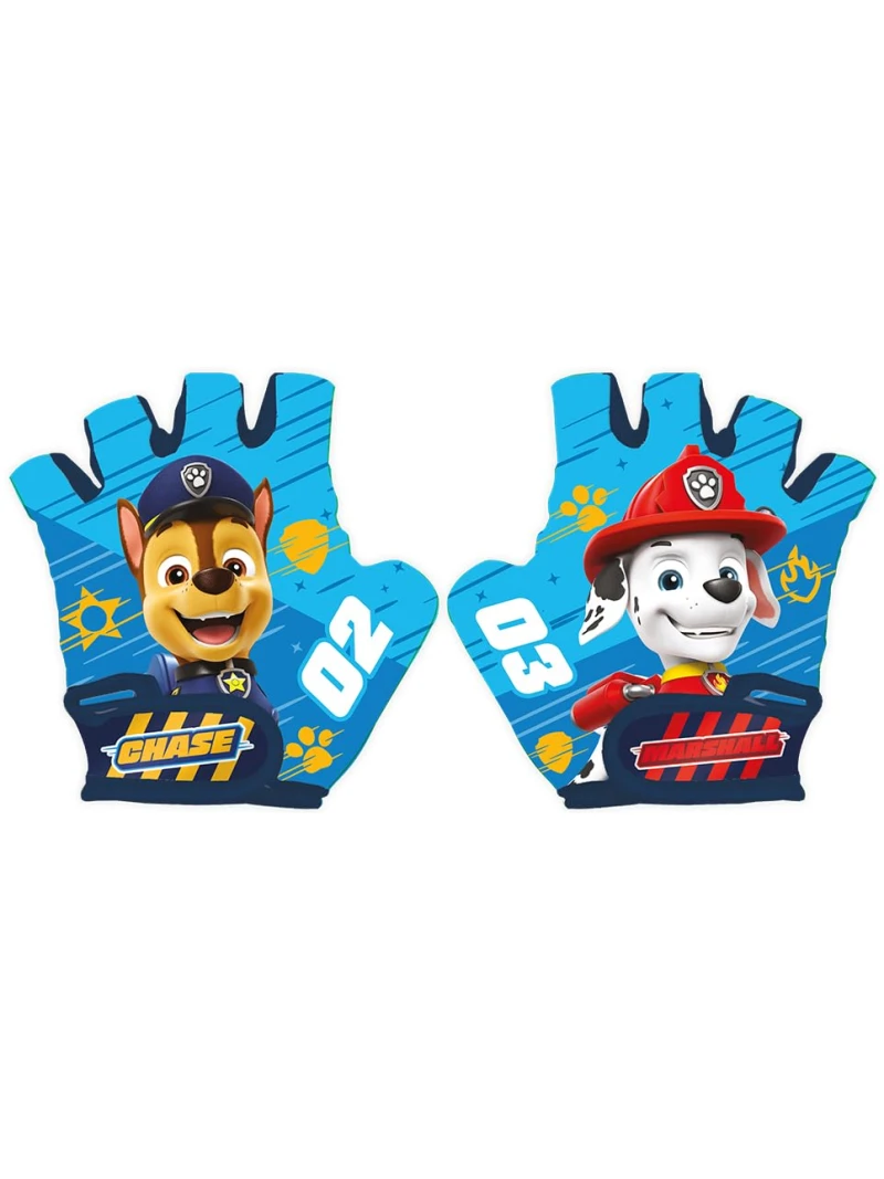 Gants de vélo Pat'Patrouille sans doigts pour enfants