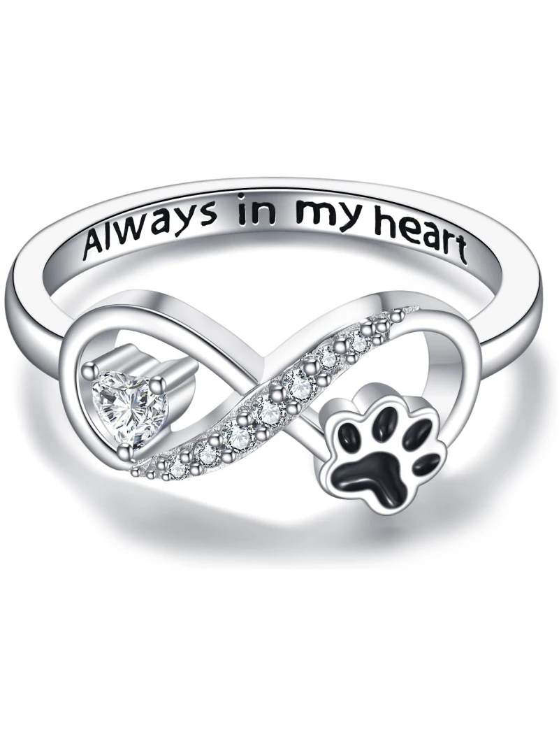 Bague Pat'Patrouille argent sterling motif pattes