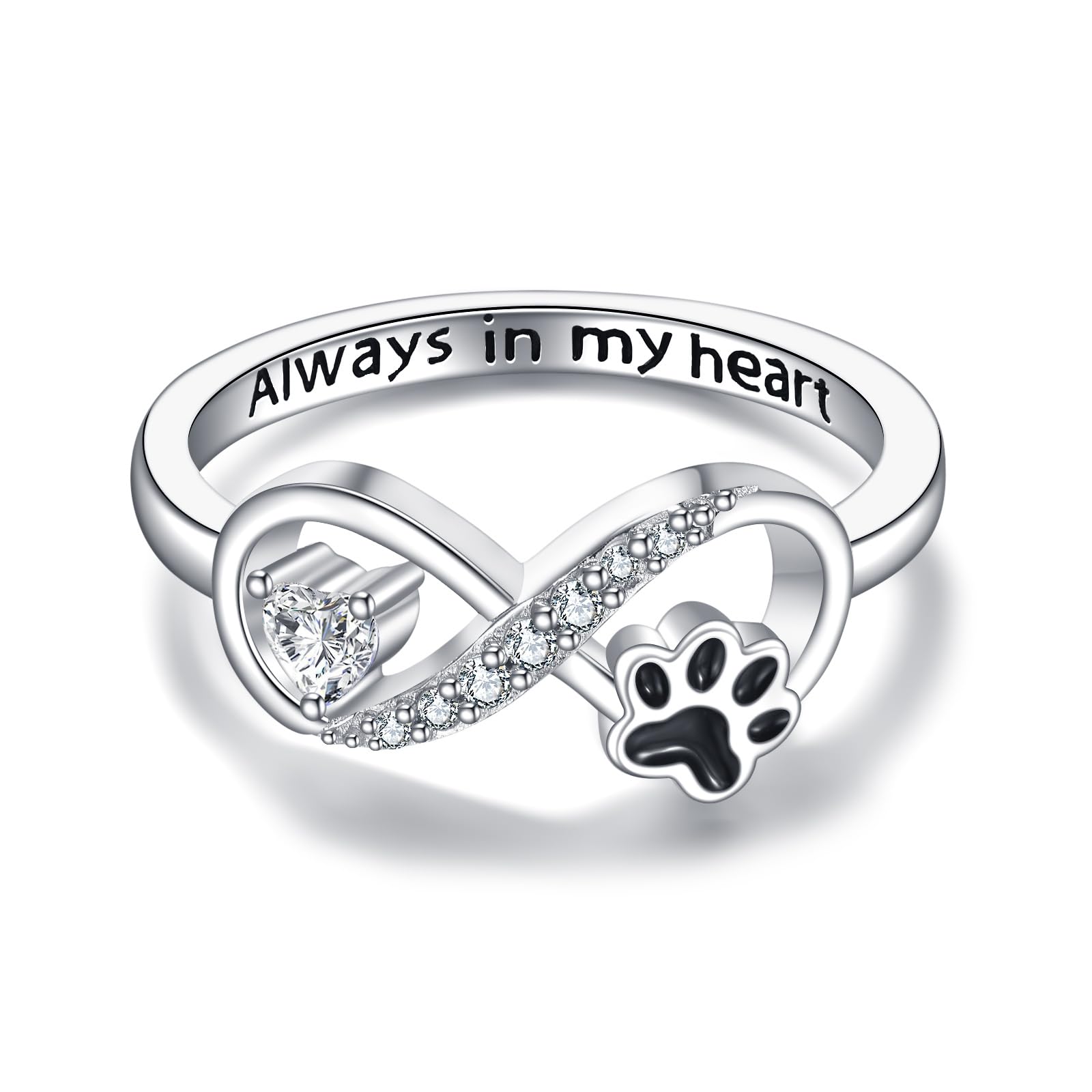 Bague Pat'Patrouille argent sterling motif pattes