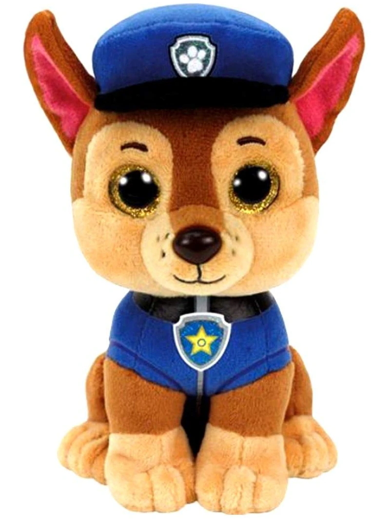 Peluche Pat'Patrouille Chase Yeux Scintillants 15 cm