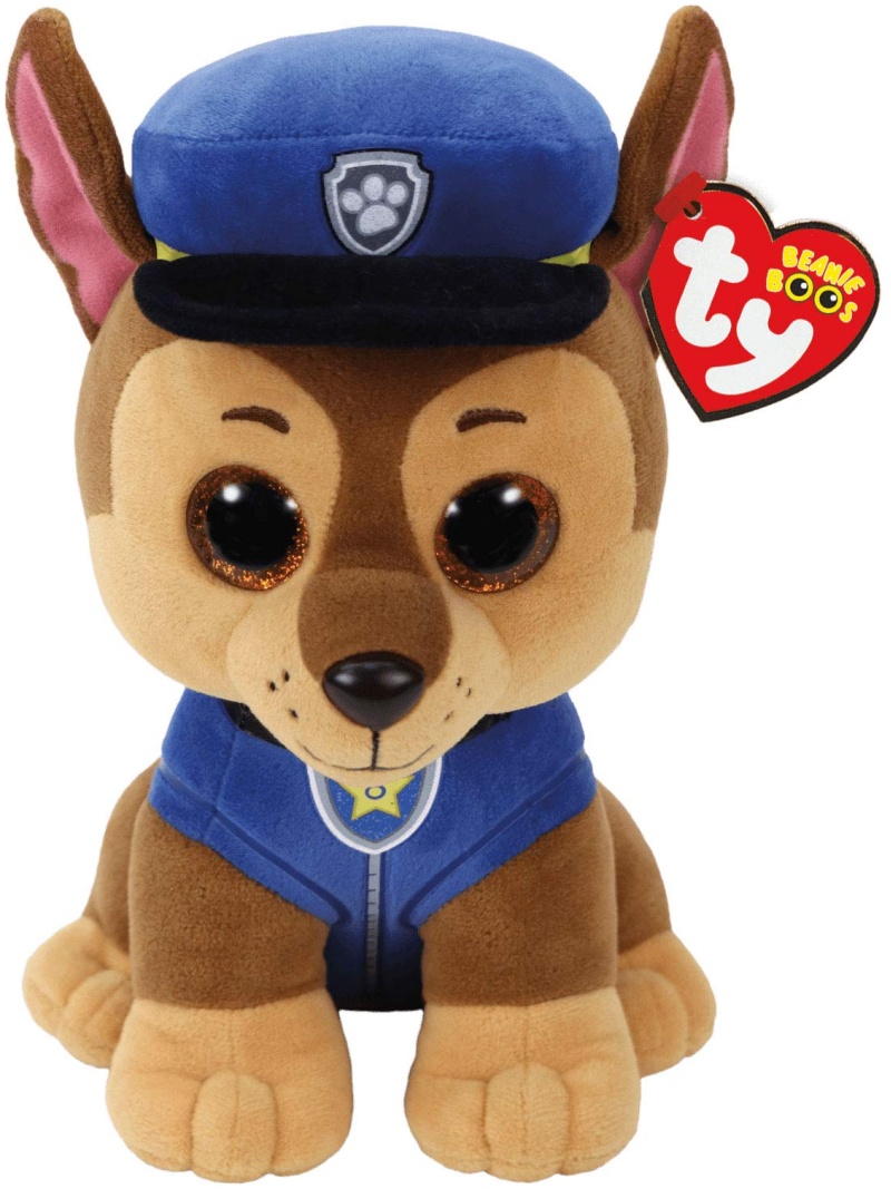 Peluche Pat'Patrouille Chase Yeux Scintillants 24 cm