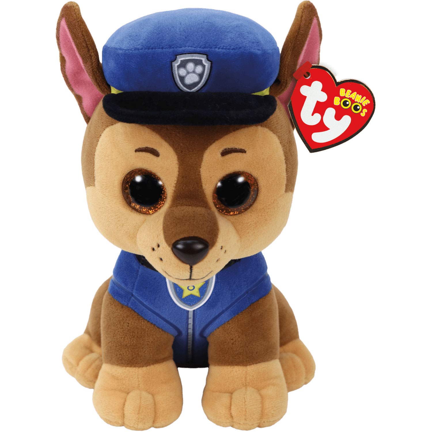 Peluche Pat'Patrouille Chase Yeux Scintillants 24 cm