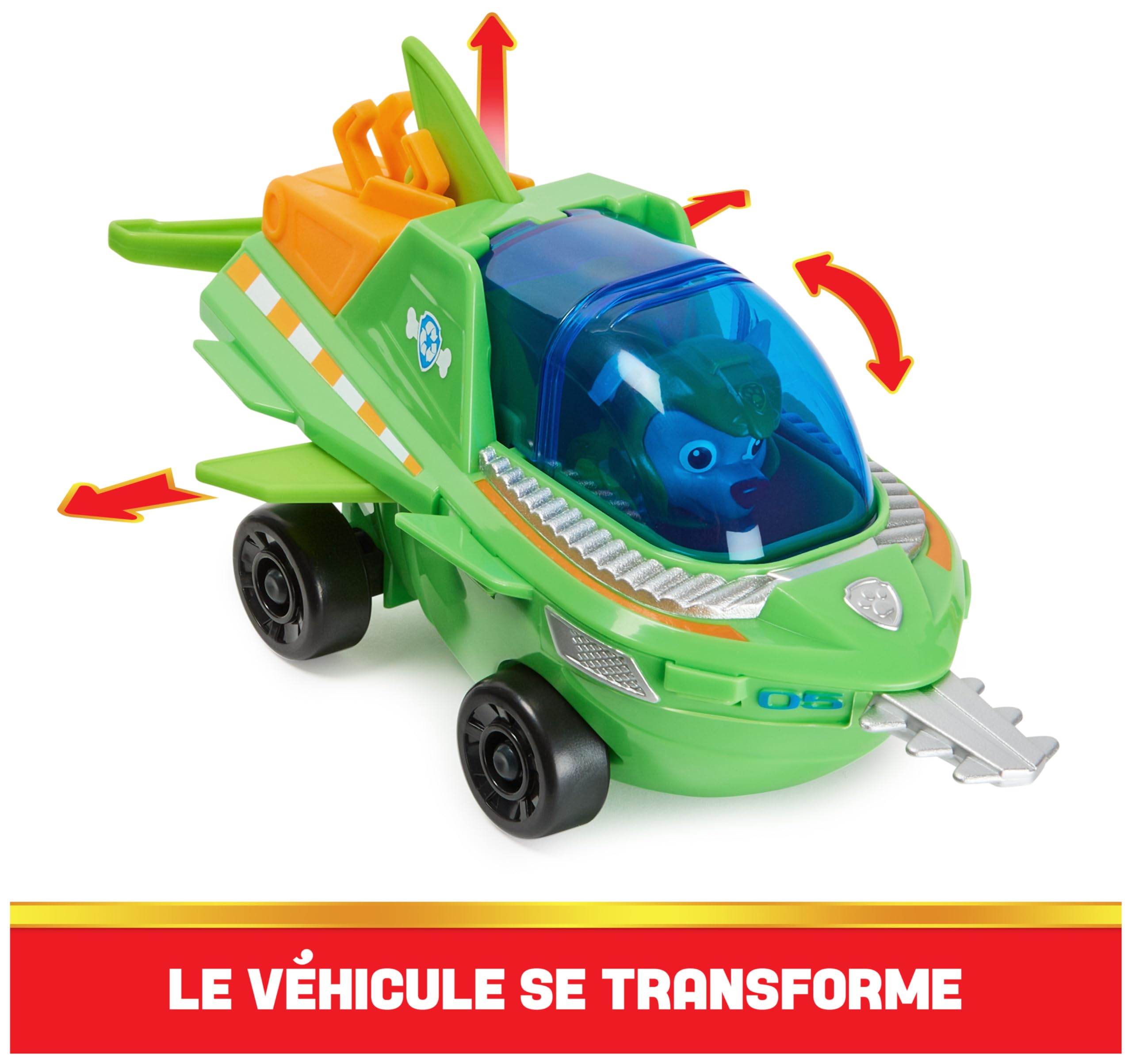 Voiture Aqua Pups Pat'Patrouille Rocky avec Figurine – Image 2