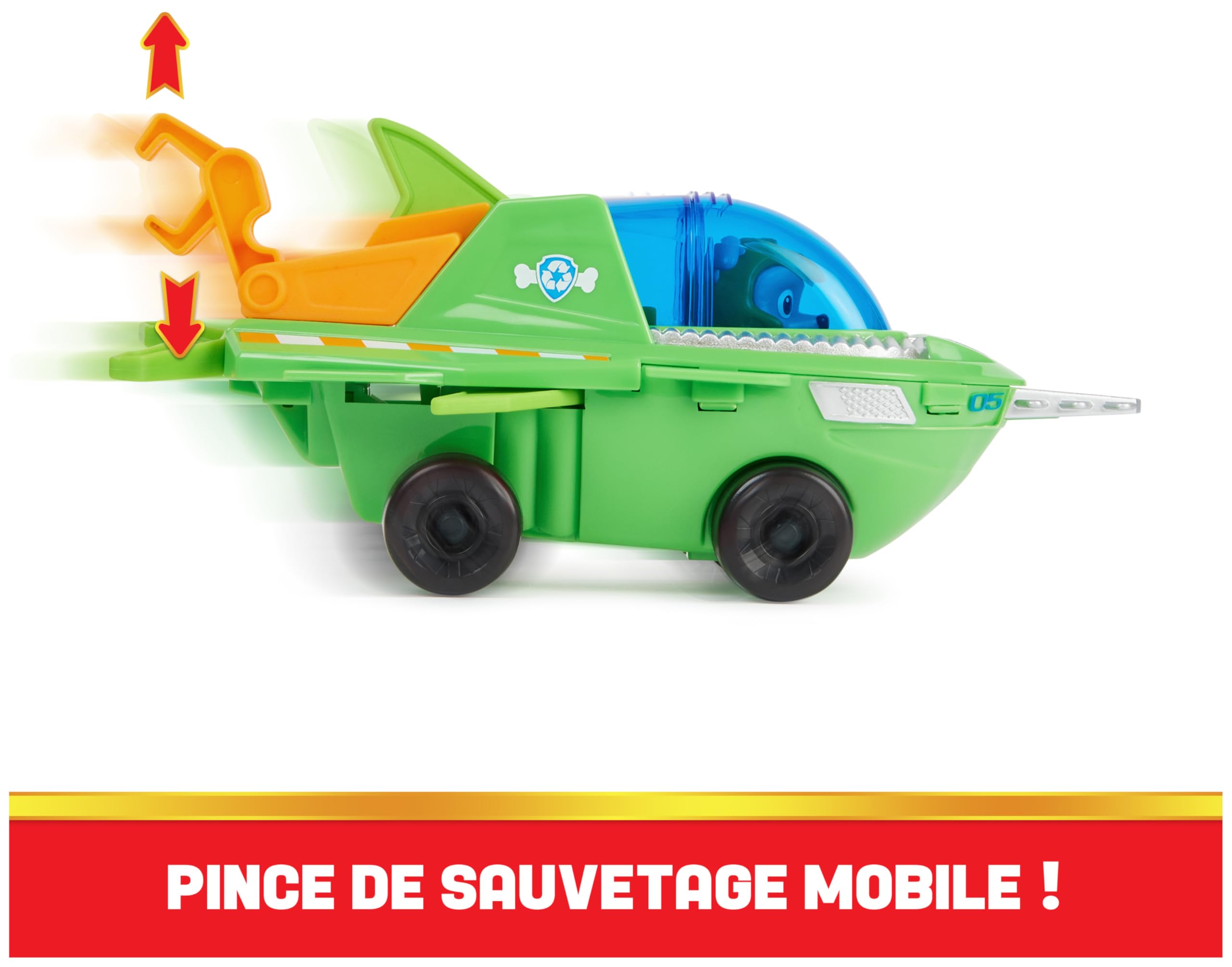 Voiture Aqua Pups Pat'Patrouille Rocky avec Figurine – Image 3