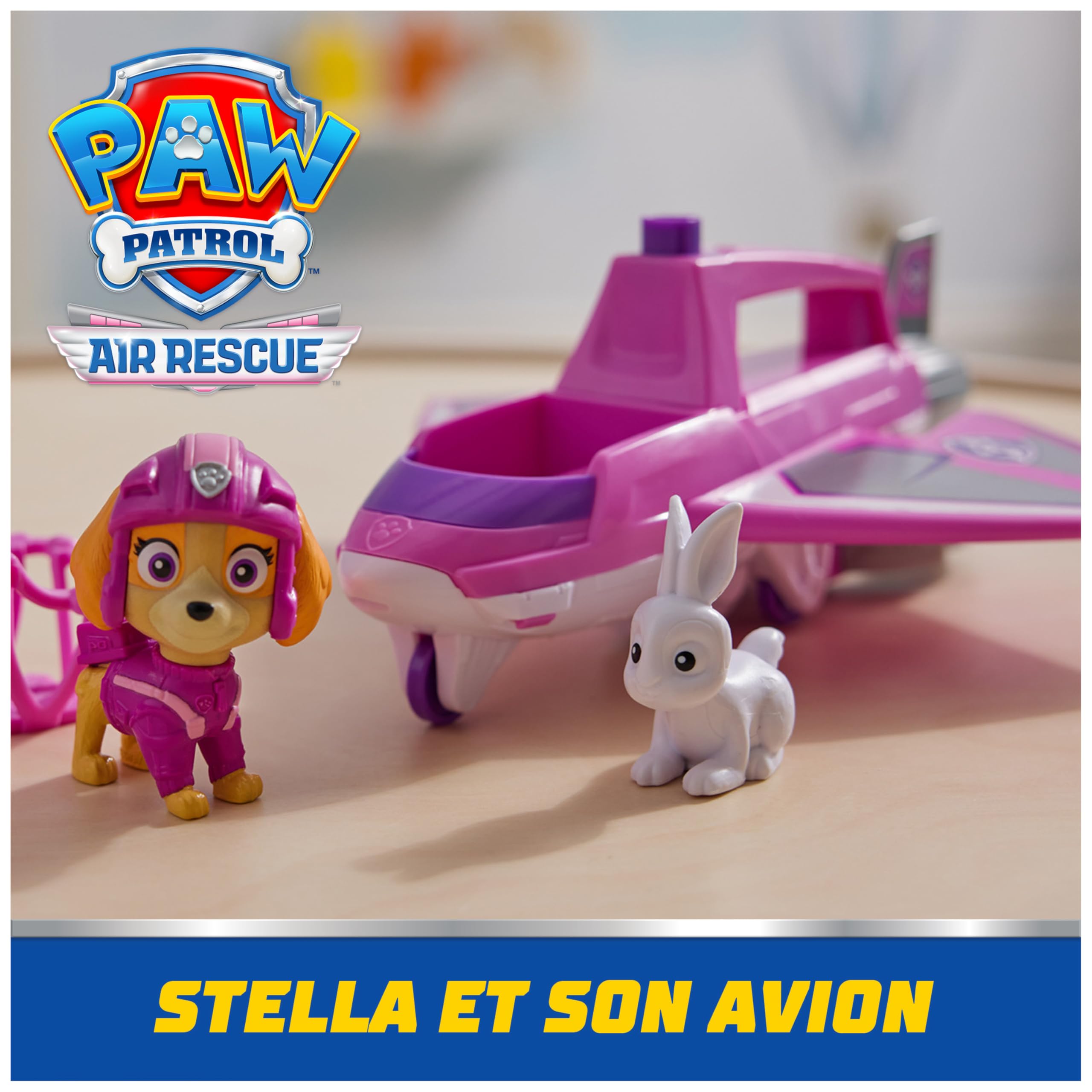 Véhicule Figurine Stella Air Rescue Pat'Patrouille - Voiture À Collectionner avec Projectiles – Image 2