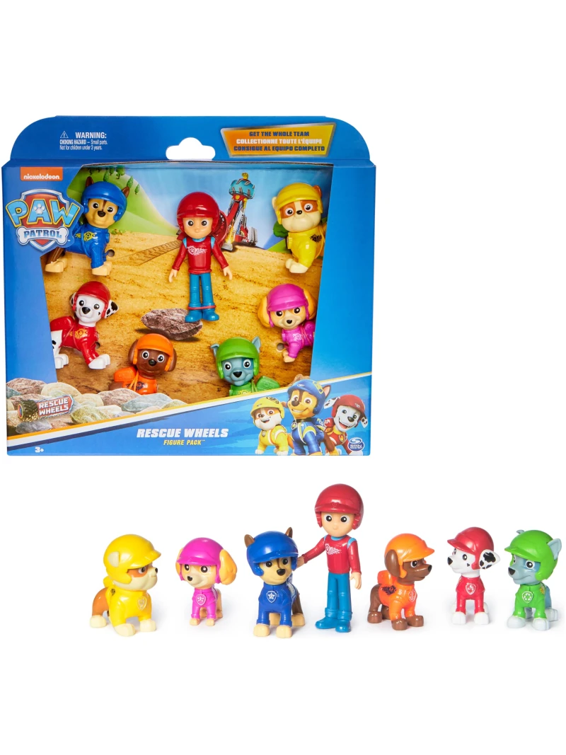 Coffret Cadeau 7 Figurines Rescue Wheels Pat'Patrouille