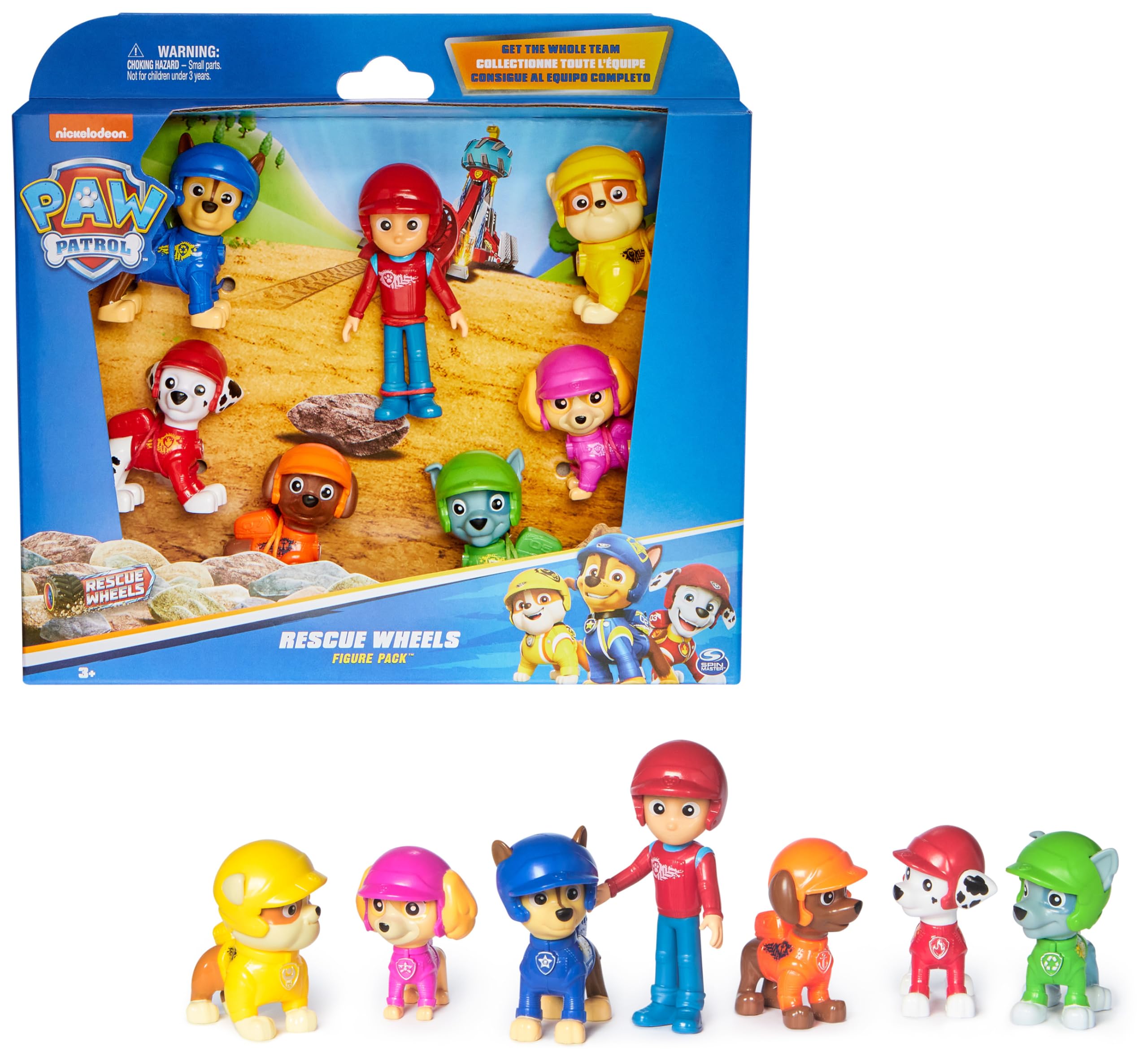 Coffret Cadeau 7 Figurines Rescue Wheels Pat'Patrouille