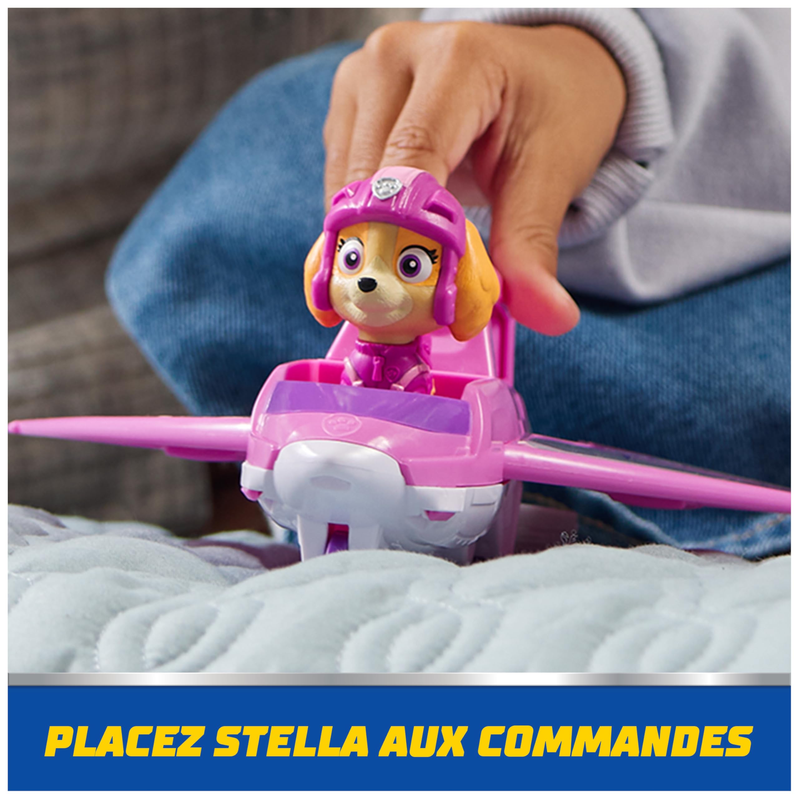 Véhicule Figurine Stella Air Rescue Pat'Patrouille - Voiture À Collectionner avec Projectiles – Image 3