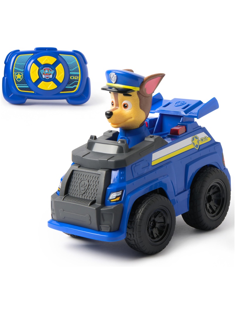 Véhicule RC Interactif Chase Pat'Patrouille - Voiture Télécommandée avec Effets Lumineux et Figurine