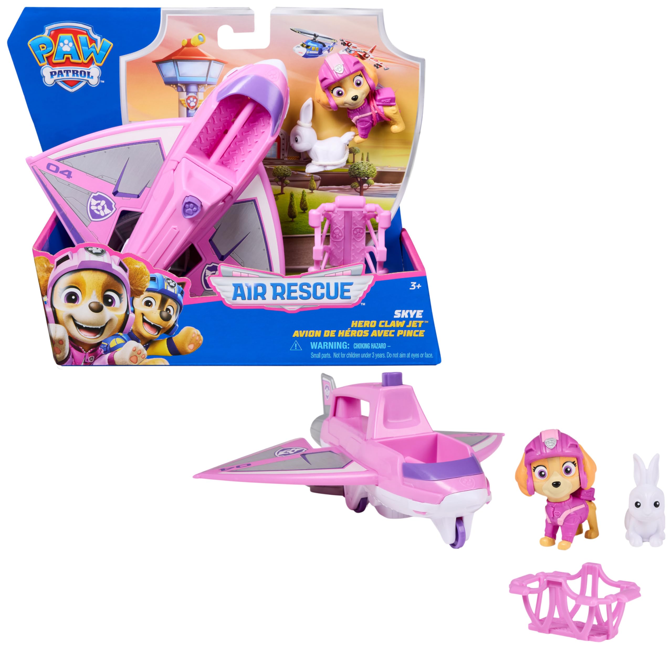 Véhicule Figurine Stella Air Rescue Pat'Patrouille - Voiture À Collectionner avec Projectiles