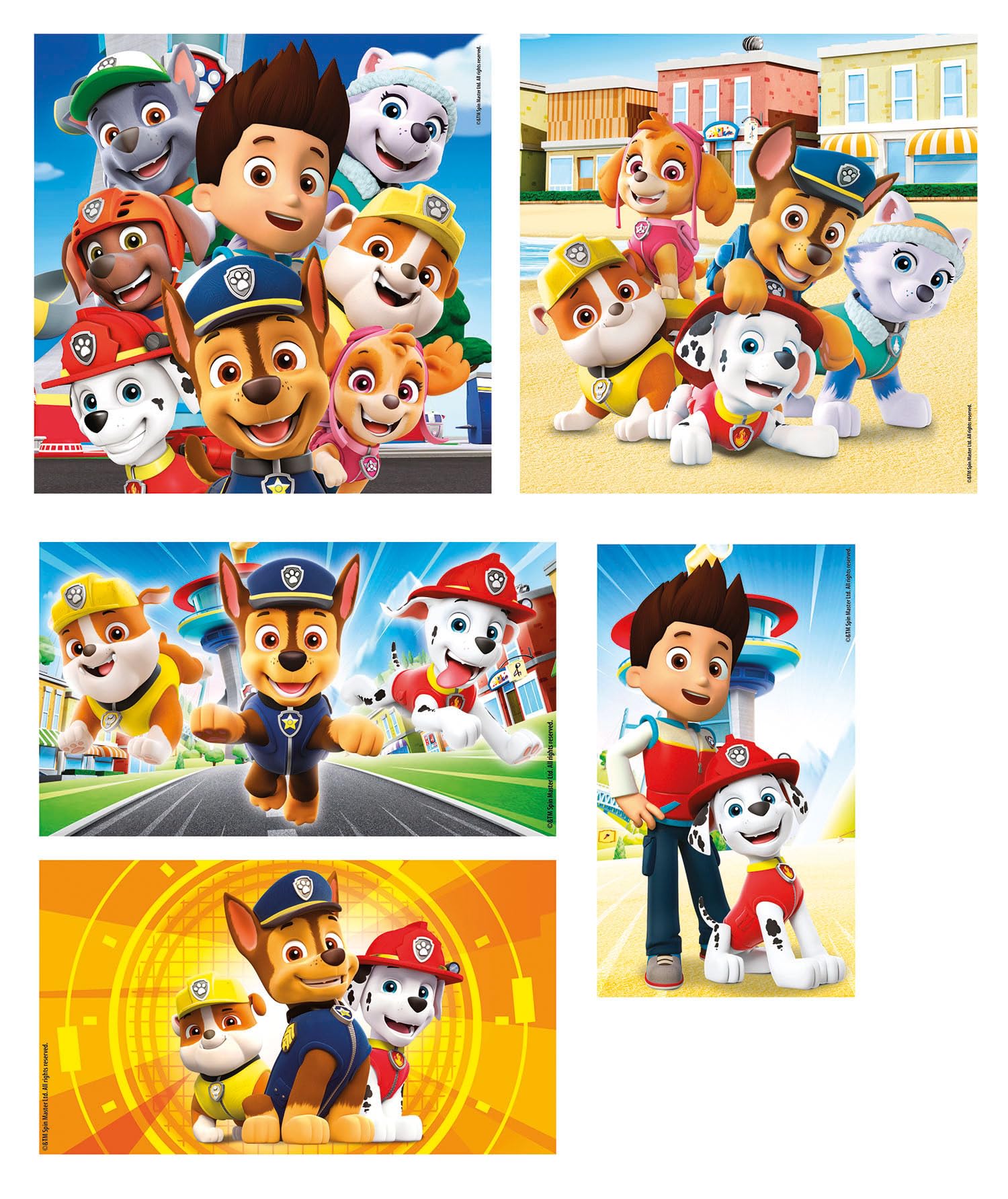 Puzzle 10 en 1 Pat'Patrouille Supercolor 18 à 60 Pièces – Image 4