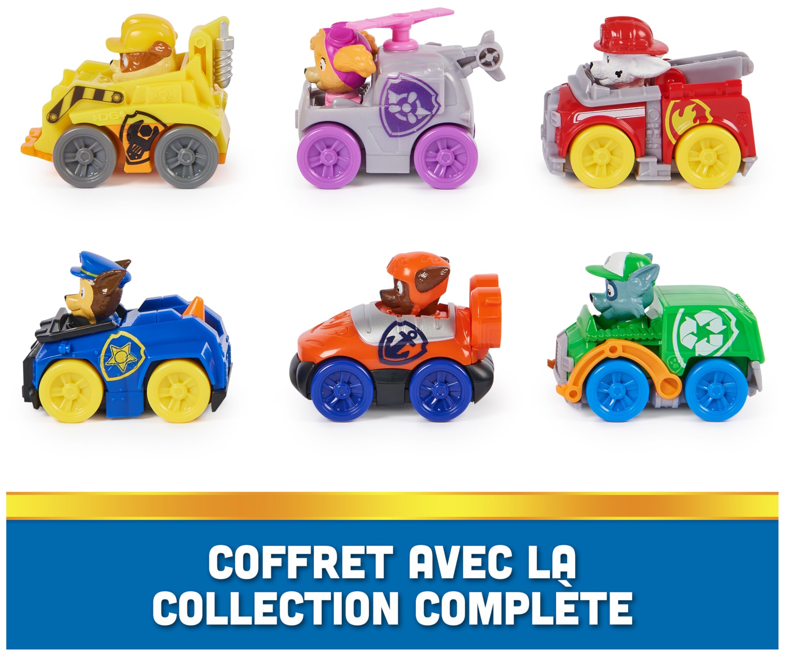 Coffret Cadeau 6 Racers Pup Squad Pat'Patrouille - Voitures Figurines à Collectionner – Image 4